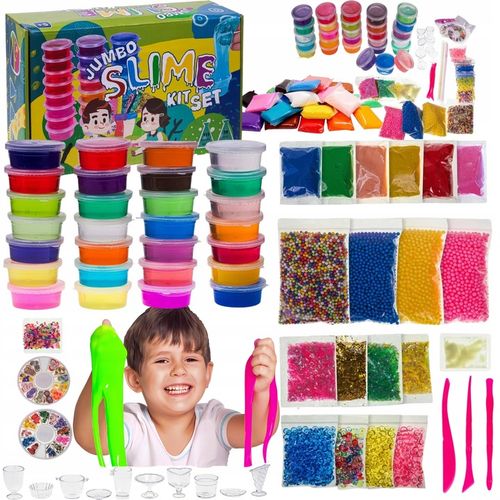 ZESTAW DO ROBIENIA SLIME FABRYKA LABORATORIUM XXL SLIME BOX GLUT JUMBO na Arena.pl