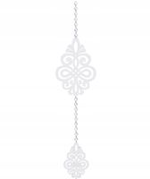 Z1 biel GIRLANDA zawieszka ozdoba AŻUR dekor firan