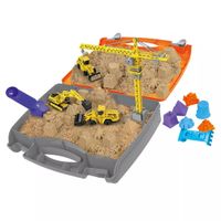 PLAC BUDOWY Z PIASKIEM KINETYCZNYM, ZABAWKA W WALIZCE - T GD042