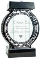 DUŻY STYLOWY ZNICZ DLA ŻONY GRAWEROWANY KAPLICZKA Latarenka na cmentarz