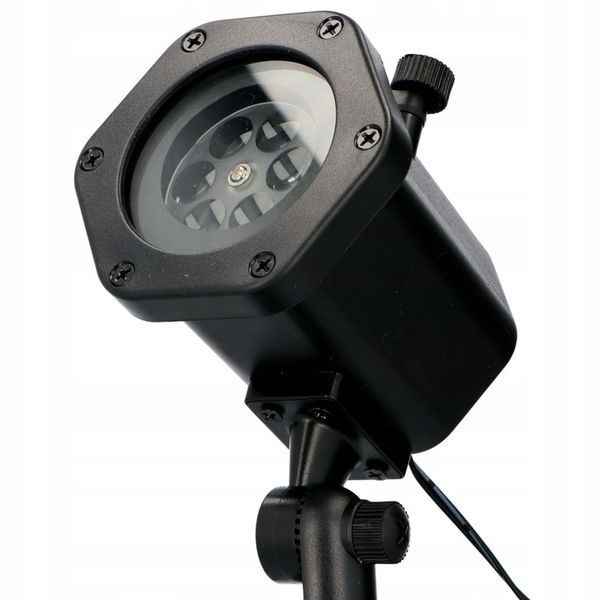 Projektor LASEROWY + świąteczny LED reflektor RZUTNIK 12 KART 6W 48 WZORÓW zdjęcie 11