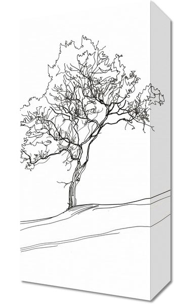 Obraz 20x40cm Drzewo w Zarysie zdjęcie 1