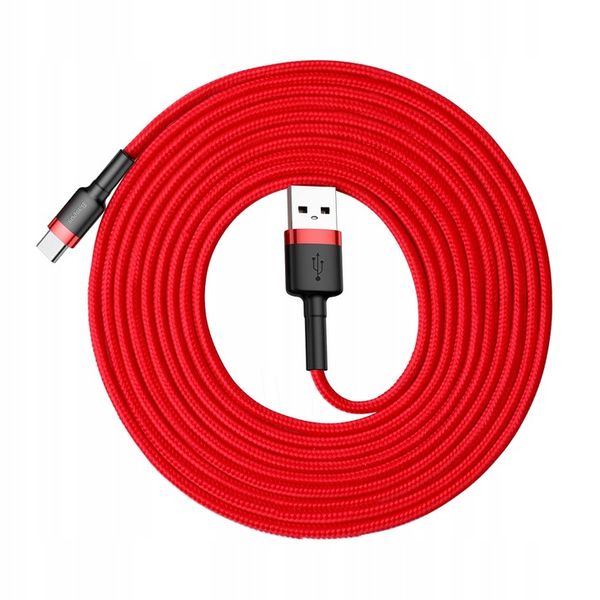 BASEUS MOCNY KABEL USB USB-C TYP-C PRZEWÓD OPLOT QUICK CHARGE 3.0 2A 3M zdjęcie 14