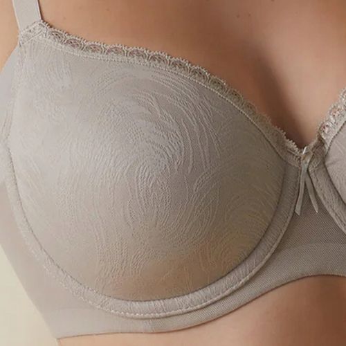 Biustonosz Usztywniany Gładki Modelujący Boki Codzienny Wygodny Beżowy 95D na Arena.pl