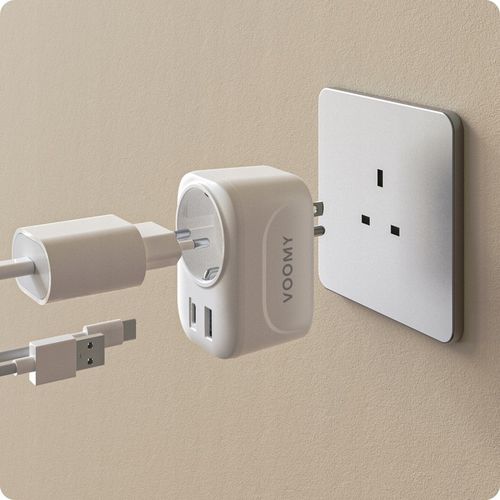 VOOMY Uniwersalna Przejściówka Gniazda USA EU Ładowarka USB i USB-C na Arena.pl