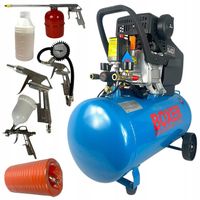 KOMPRESOR OLEJOWY 50L SPRĘŻARKA POWIETRZA + ZESTAW KIT 3,8KM 8 BAR 210L/min