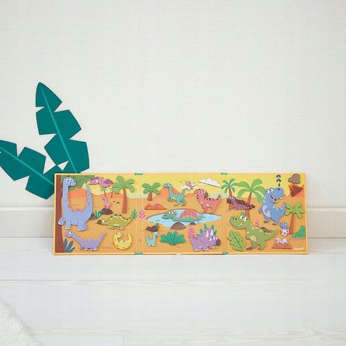 Układanka Magnetyczna Dinozaury Magneti'stories dla dzieci, 3 lata+, Janod na Arena.pl
