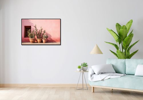 Plakat 91,5x61cm Kaktusy w Świetle na Arena.pl