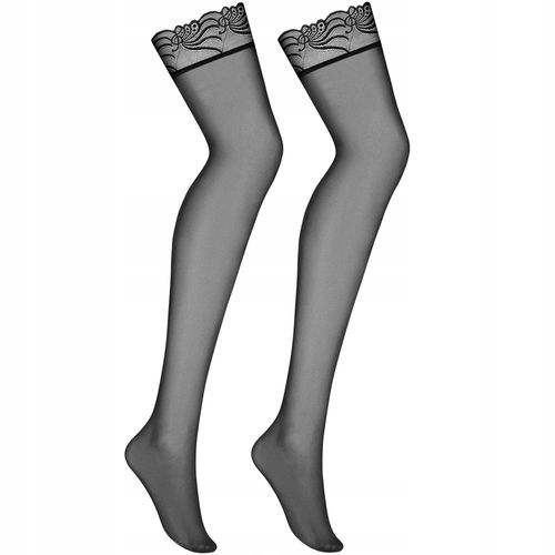 Pończochy z ozdobną koronką do mocowania do pasa. na Arena.pl