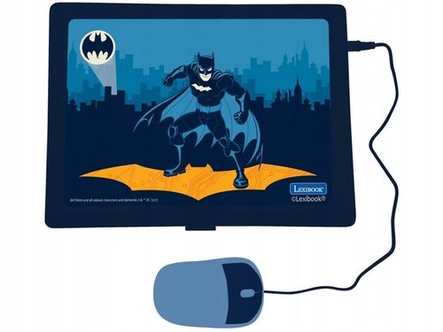 Dwujęzyczny laptop edukacyjny Lexibook Batman pol/ang komputerek dla dzieci na Arena.pl