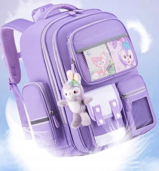 PLECAK SZKOLNY TORNISTER + PIÓRNIK KRÓLIK ZAJĄC odblaski WIELOKOMOROWY 3D zdjęcie 13