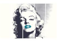 70CM 150CM OBRAZ 5 ELEM MARILYN MONROE TURKUSOWYMI USTAMI ŚCIENNY