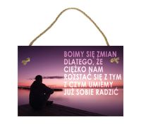 Boimy się – Obraz – Tabliczka motywacyjna 20×30