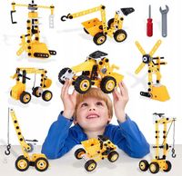 Klocki Konstrukcyjne Zestaw kreatywny XXL POJAZDY DO SKRĘCANIA 112 el 10w1