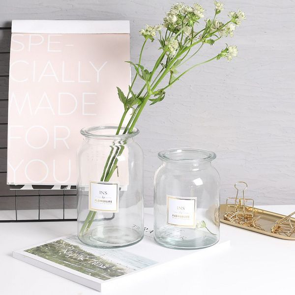 Wazon W Stylu Skandynawskim Dekoracja Nowoczesnego Wnętrza Transparentny A-S zdjęcie 6