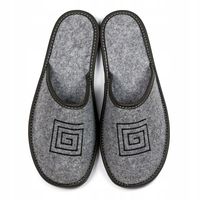 Kapcie Męskie Filcowe Haft Góralskie Pantofle