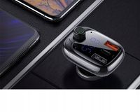 BASEUS TRANSMITER FM BLUETOOTH SZYBKA ŁADOWARKA 3x USB USB-C 36W PD QC 3.0