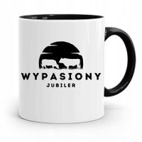 Dla Jubilera Kubek Czarny Wypasiony Jubiler Z Nadrukiem Ze Zdjęciem