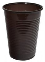 kubki plastikowe 200ml brązowe 100szt. 03-15