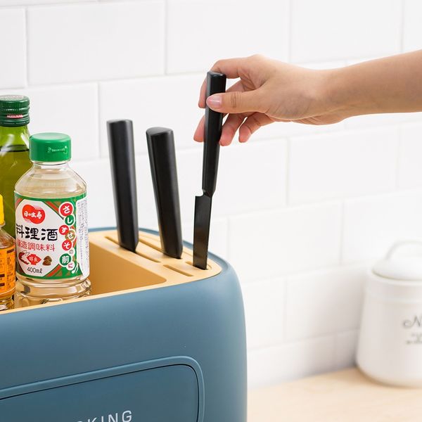 Wielofunkcyjne Pudełko Do Przypraw - Organizator - Pojemnik (Niebieski) zdjęcie 6