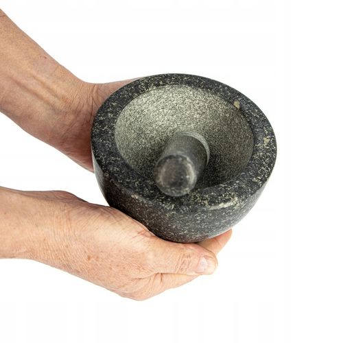 Granitowy moździerz kuchenny z tłuczkiem do przypraw kamienny na Arena.pl