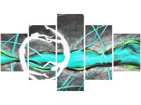 75CM 120 OBRAZ 5 ELEM TANIEC MORSKIEJ TONI ŚCIENNY DRUK