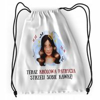 Plecak Dla Patrycji Sportowy Szkolny Worek Torba Z Nadrukiem Ze Zdjęciem