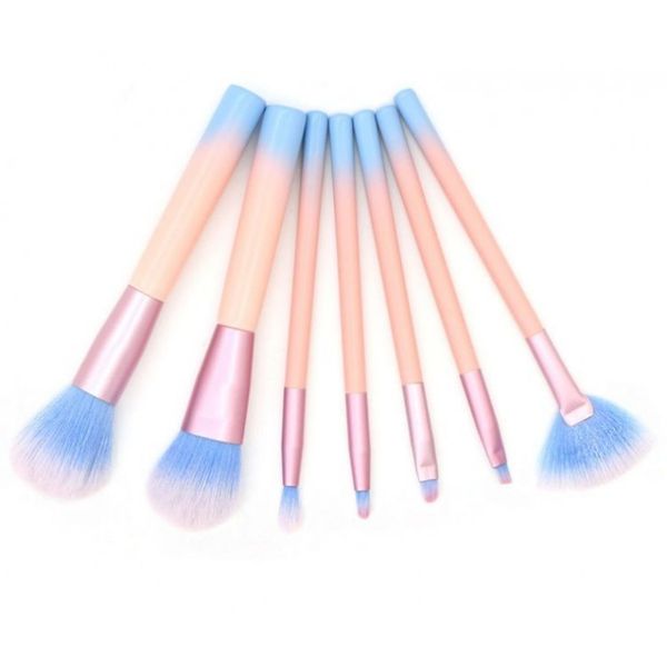 Zestaw 7 Pędzli Do Makijażu W Pudrowych Kolorach Pz10 zdjęcie 2
