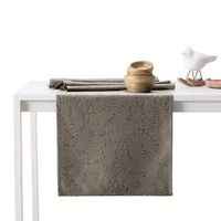 Zestaw obrus + bieżnik plamoodporny GAIA 115x200 + 35x200 Cappuccino