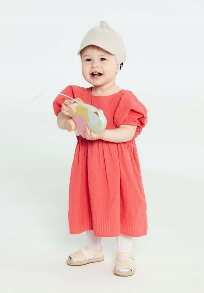 Chustka z daszkiem muślinowa Taupe zdjęcie 10