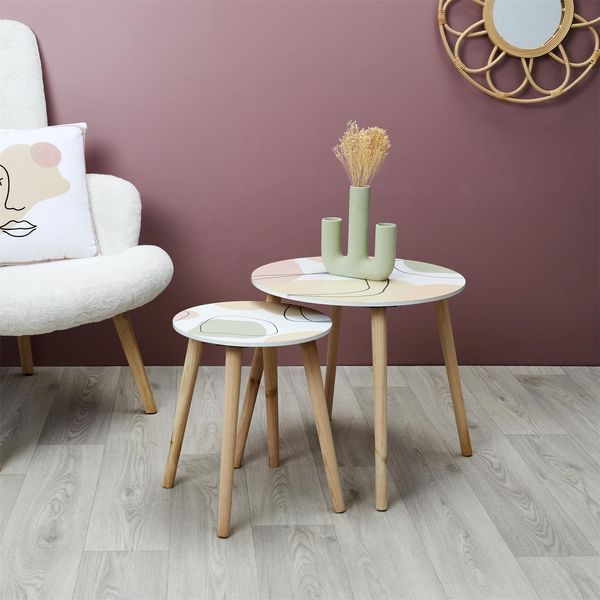 Zestaw dwóch stolików Arty pastele zdjęcie 3