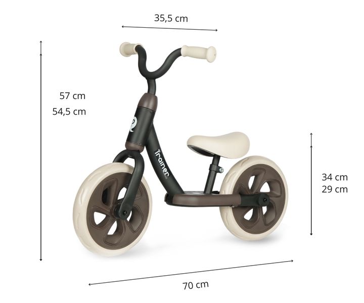 MILLY MALLY 5785 Qplay Rowerek biegowy Trainer black zdjęcie 6