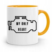 Kubek Żółty Prezent Dla Mechanika My Only Heart Z Nadrukiem Ze Zdjęciem