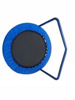 Trampolina pokojowa dla dzieci średnica 90 cm, 30 sprężyn zdejmowany UCHWYT