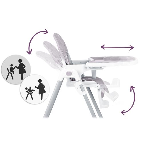 Krzesełko do karmienia Ricokids Tulo wrzosowe na Arena.pl