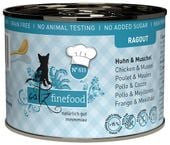Karma dla kota bez sztucznych dodatków Catz Finefood KURCZAK i OMUŁEK 190g