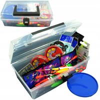 ZESTAW wędkarski 92szt AKCESORIA NA SPŁAWIK pudełk