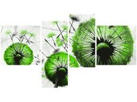 100 55CM OBRAZ 4 ELEM LIMONKOWE DMUCHAWCE PŁÓTNO DRUK