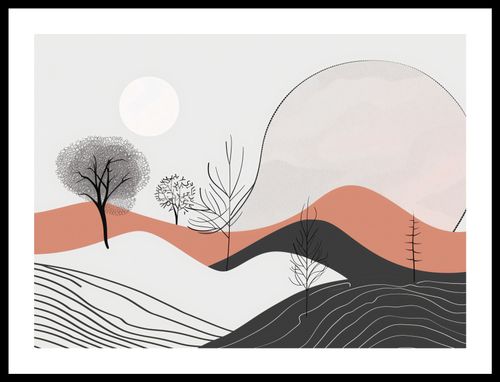 Plakat 55x40cm Półcień Widoku na Arena.pl