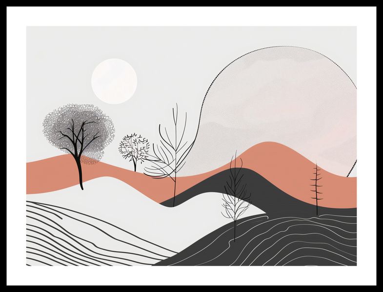 Plakat 55x40cm Półcień Widoku zdjęcie 3