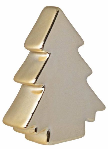 Choinka ceramiczna złota maxi zdjęcie 1