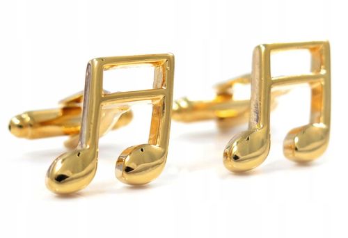 Złote spinki do mankietów koszuli- nuty U40 na Arena.pl