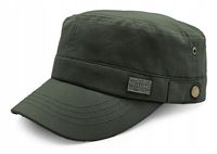 PATROLÓWKA Męska Czapka z Daszkiem Bawełniana ZIELONA KHAKI Pako Jeans