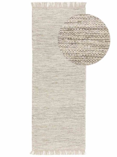 RUG/BENUT/SILAS/CREAM+GREY/70x200 zdjęcie 1