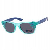 Dziecięce Okulary przeciwsłoneczne DINOZAUR Green/Blue dla dzieci + ETUI