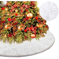 MATA DYWANIK POD CHOINKĘ BIAŁY FUTERKO DYWAN DO OZDOBY ŚWIĄTECZNE 78cm