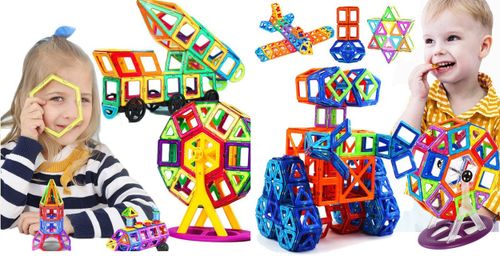 KLOCKI MAGNETYCZNE KUFEREK 112 EL. NR:6522 na Arena.pl