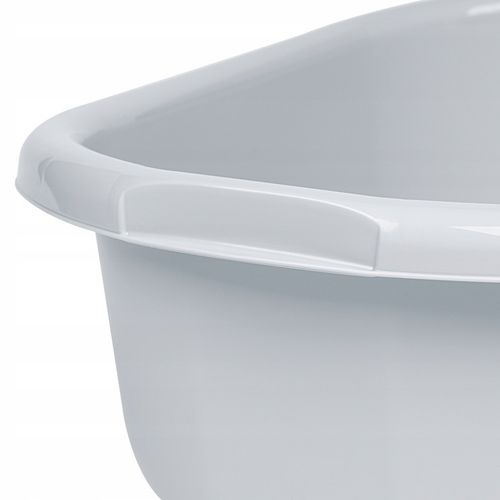 DUŻA MISKA WANIENKA OWALNA PLASTIKOWA Z UCHWYTAMI KOSZ NA PRANIE 45L SZARA na Arena.pl