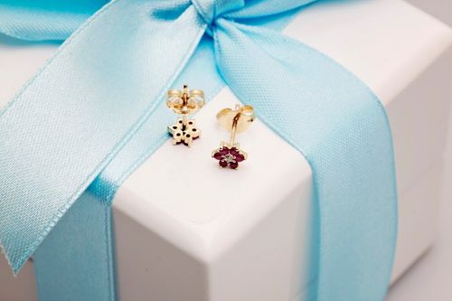 Złote kolczyki KZD0946 - Diament na Arena.pl