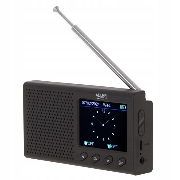 RADIO PRZENOŚNE LCD BLUETOOTH ZEGAR zdjęcie 3